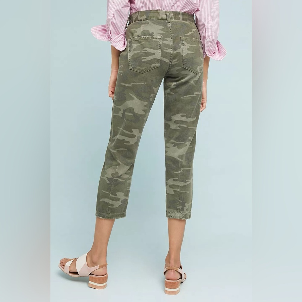 AMO Camo Slouch Cropped Trousers, size 27 - Picture 2 of 12